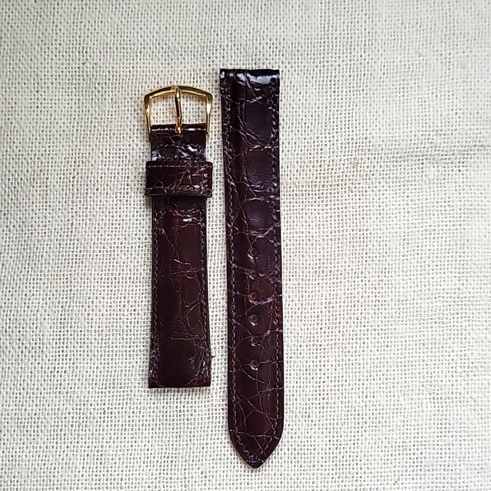 Vintage Alligator Watchband 11/16R Women's